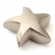 Silver Star Solid Brass Memento Urn - 06-8HUS05