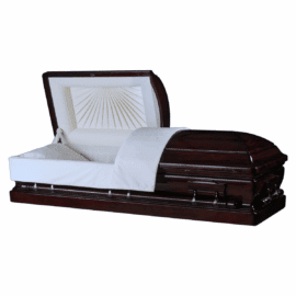 The Kingsburg | Mahogany Wood Casket