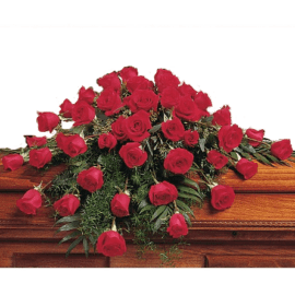 Faithful Memories Casket Arrangement