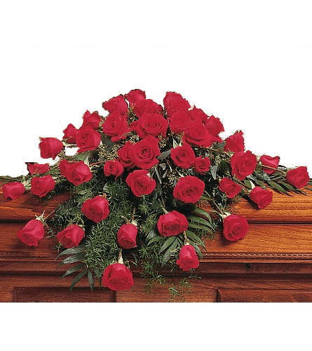 Faithful Memories Casket Arrangement