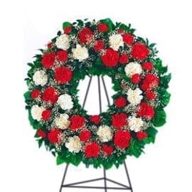 Red & White Wreath