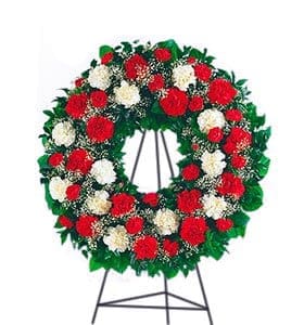 Red & White Wreath