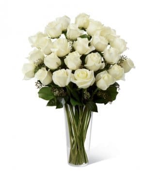 24 Long-Stemmed White Roses