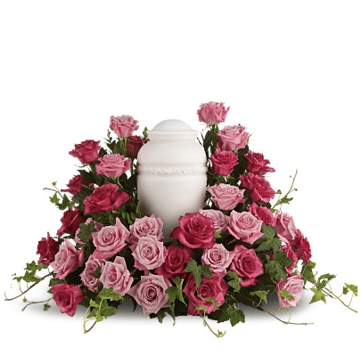 Rose Sympathy Urn Arrangement