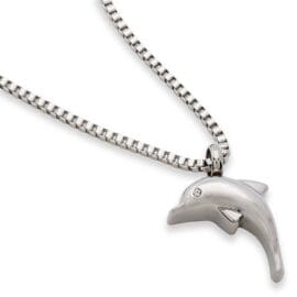 Stainless Steel - Baby Dolphin Pendant - Model #103