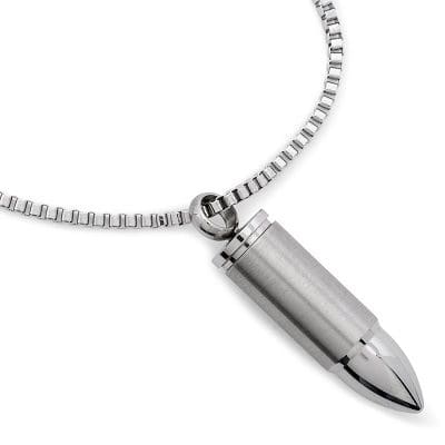 Stainless Steel -Bullet Pendant - Model #100