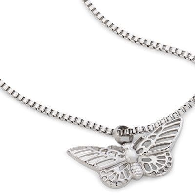 Stainless Steel - Silver Butterfly II Pendant - Model #099