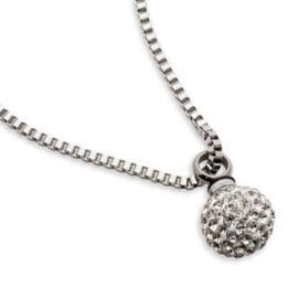 Stainless Steel - Crystal Ball Pendant - Model #096