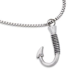 Stainless Steel - Fish Hook Pendant - Model #088