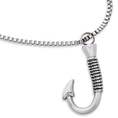 Stainless Steel - Fish Hook Pendant - Model #088