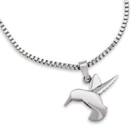 Stainless Steel - Humming Bird II Pendant - Model #083