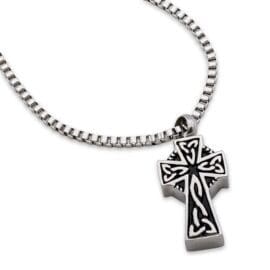 Stainless Steel - Curvy Cross Pendant - Model #078