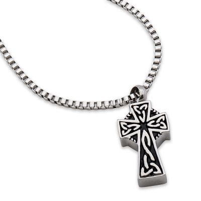 Stainless Steel - Curvy Cross Pendant - Model #078
