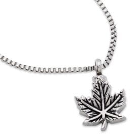Stainless Steel - Maple Leaf Pendant - Model #076