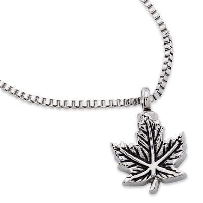 Stainless Steel - Maple Leaf Pendant - Model #076