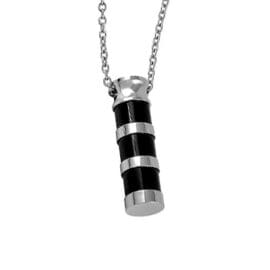 Stainless Steel - Cylinder III Pendant - Model #057