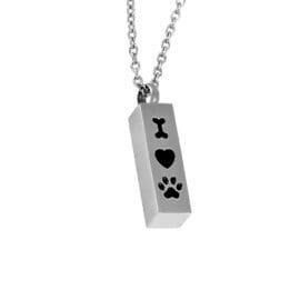 Stainless Steel - I Love My Pet Pendant - Model #048