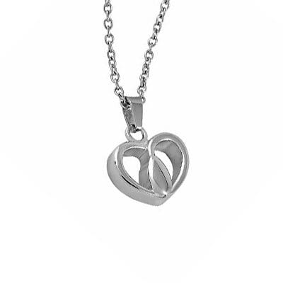Stainless Steel - Tear In Heart Pendant - Model #045