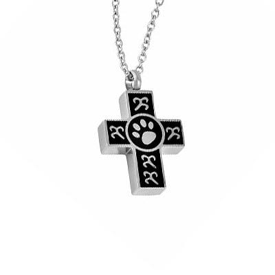 Stainless Steel - Paw Cross Pendant - Model #043