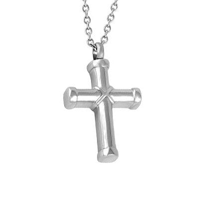 Stainless Steel - Wire Cross II Pendant - Model #022