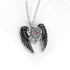 Stainless Steel - Angel Wing Heart - Model #020