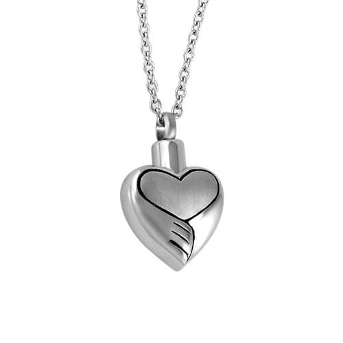 Stainless Steel - Wing Heart Pendant - Model #019