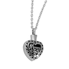 Stainless Steel - Mom Heart I Pendant - Model #013