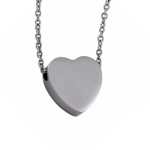 Stainless Steel - Floating Heart Pendant - Model #012