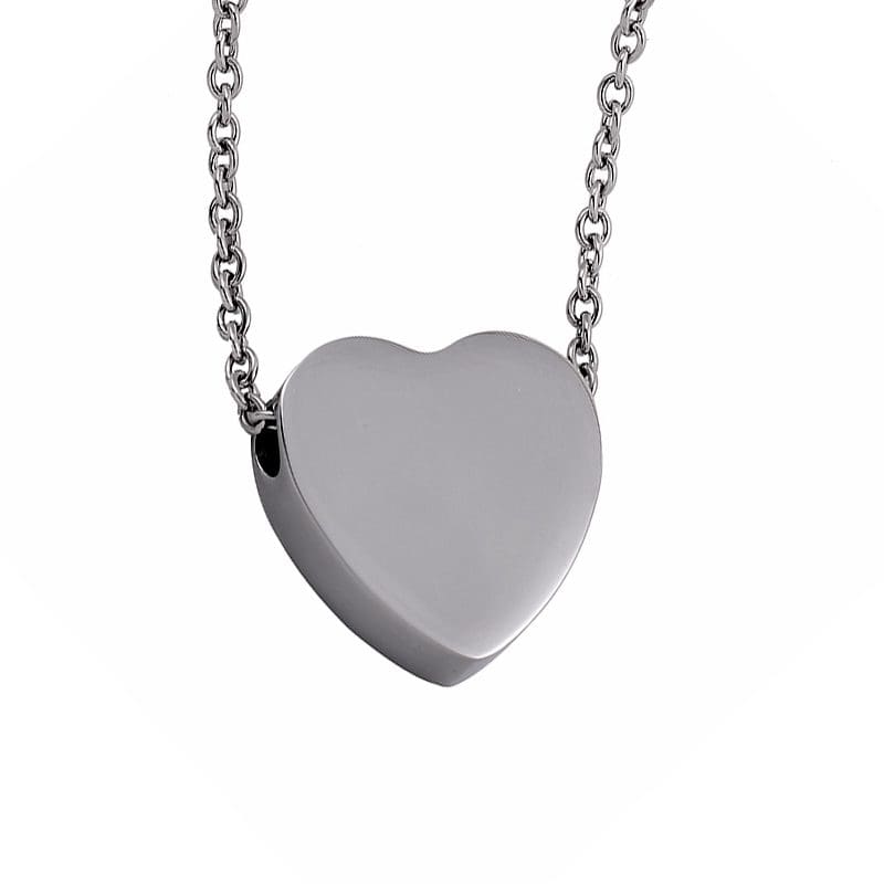 Stainless Steel - Floating Heart Pendant - Model #012