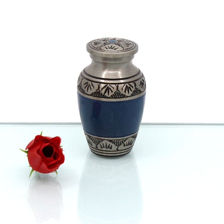 Blue with Silver Leaf - Image 2