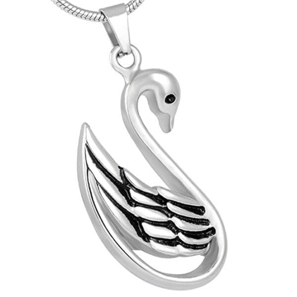 Stainless Steel - Swan Pendant - Model # 009