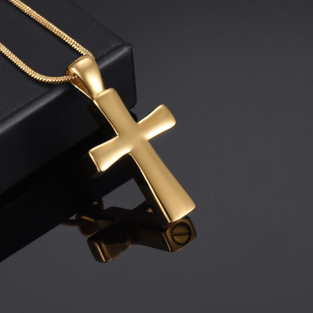 Stainless Steel - Golden Cross Pendant - Model #115