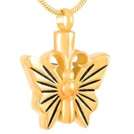 Stainless Steel - Golden Butterfly Pendant - Model #111