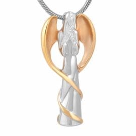 Stainless Steel - Two-Tone Angel Pendant - Model #121