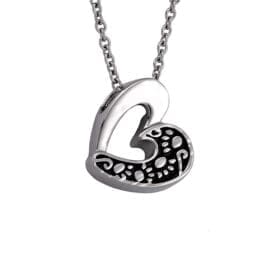 Stainless Steel - Paw Heart Pendant - Model #124