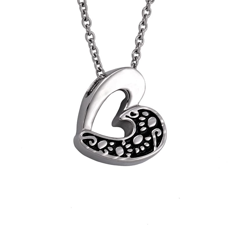 Stainless Steel - Paw Heart Pendant - Model #124