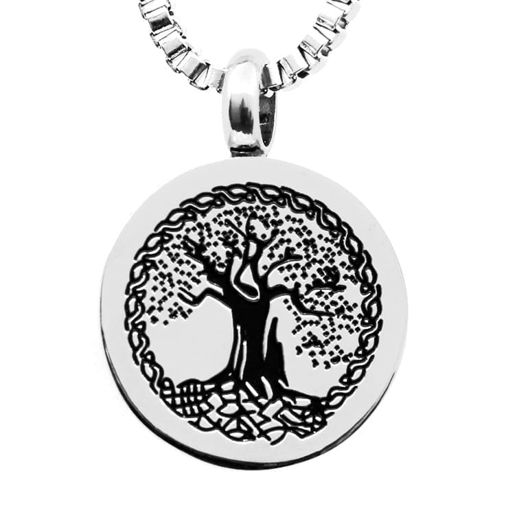 Stainless Steel - Tree of Life II Pendant - Model #148
