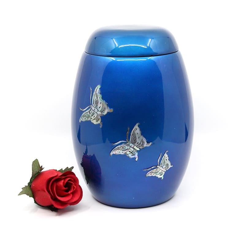 Blue with Butterflies