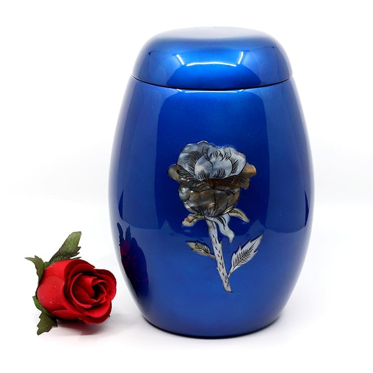 Blue with Rose