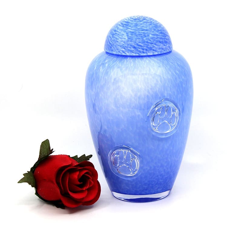 Keepsake | Glass - Blue Paws