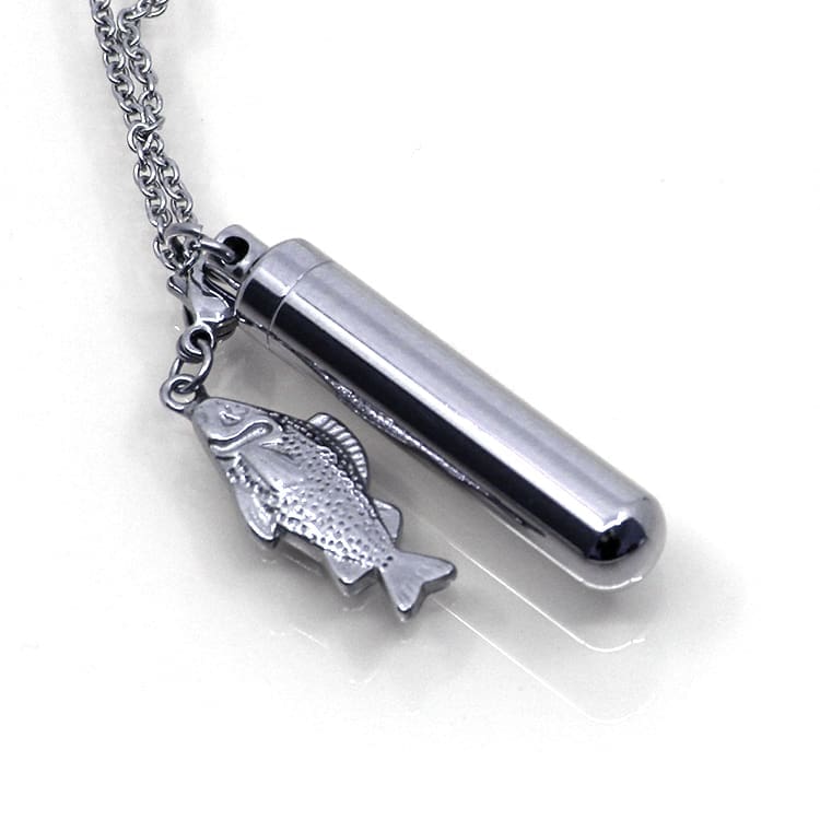 Stainless Steel - Fish Capsule Pendant - Model #159