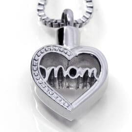Stainless Steel - Mom Heart 3 Pendant - Model #130