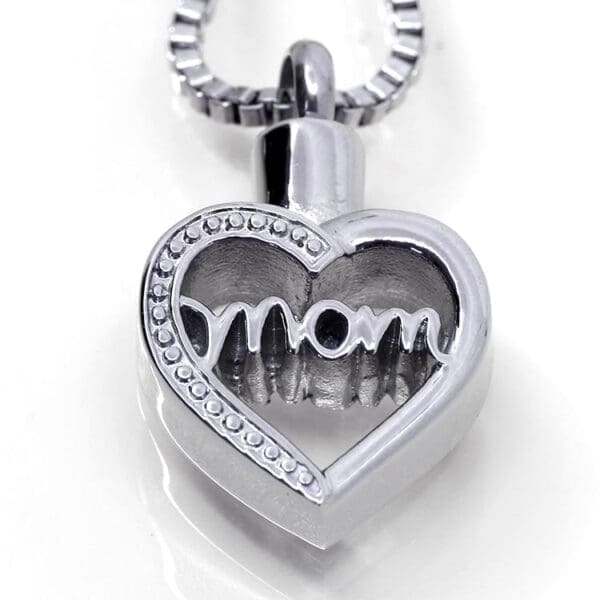 Stainless Steel - Mom Heart 3 Pendant - Model #130