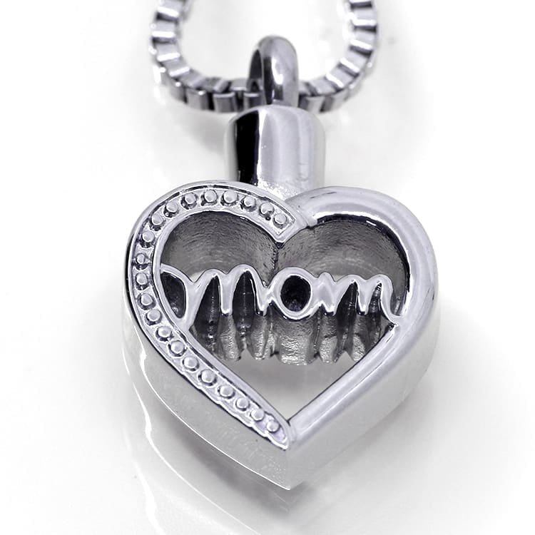 Stainless Steel - Mom Heart 3 Pendant - Model #130
