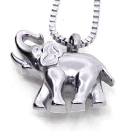 Stainless Steel - Elephant Pendant - Model #128