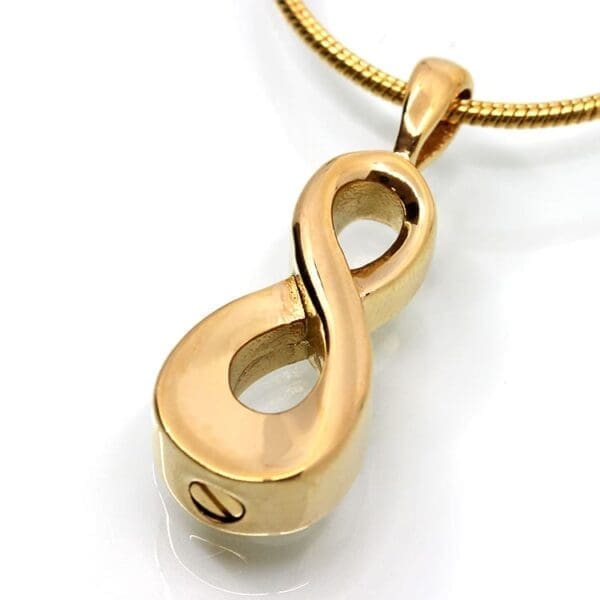 Stainless Steel - Gold Infinity Pendant - Model #129