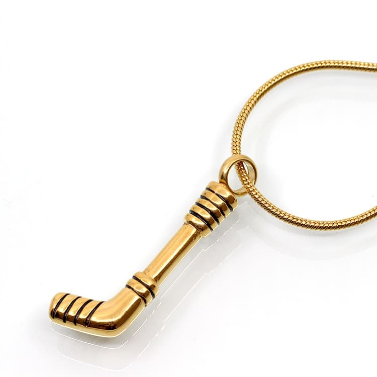 Stainless Steel -  Hockey Stick Pendant - Model #142