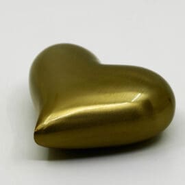 Heart Shape Solid Brass Memento Urn - 06-8HUH021