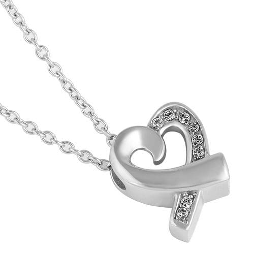 Stainless Steel - Love Heart Pendant - Model #079 - Image 3