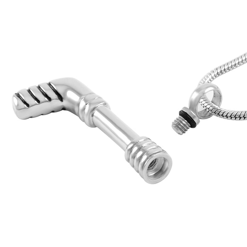 Stainless Steel - Hockey Stick Pendant - Model #141 - Image 2